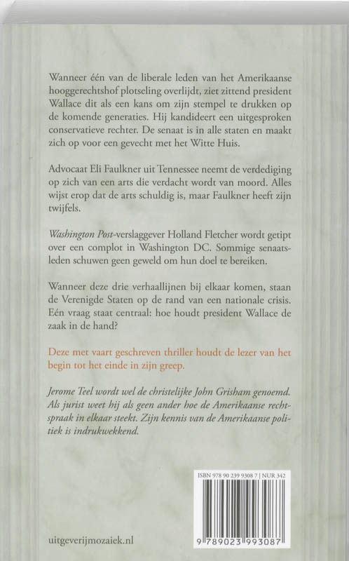 Achterkant van De nieuwe rechter