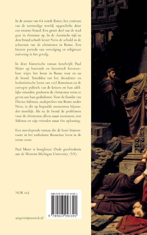 Achterkant van De brand van Rome