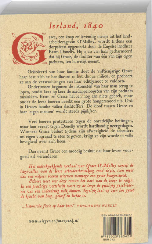 Achterkant van Grace O'Malley
