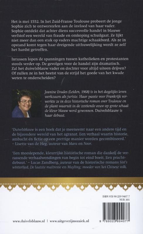 Achterkant van Duivelsblauw