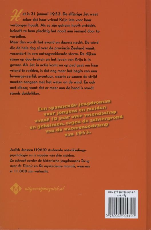 Achterkant van Storm!