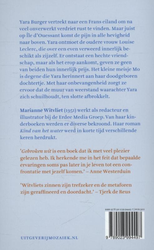 Achterkant van Gebroken wit