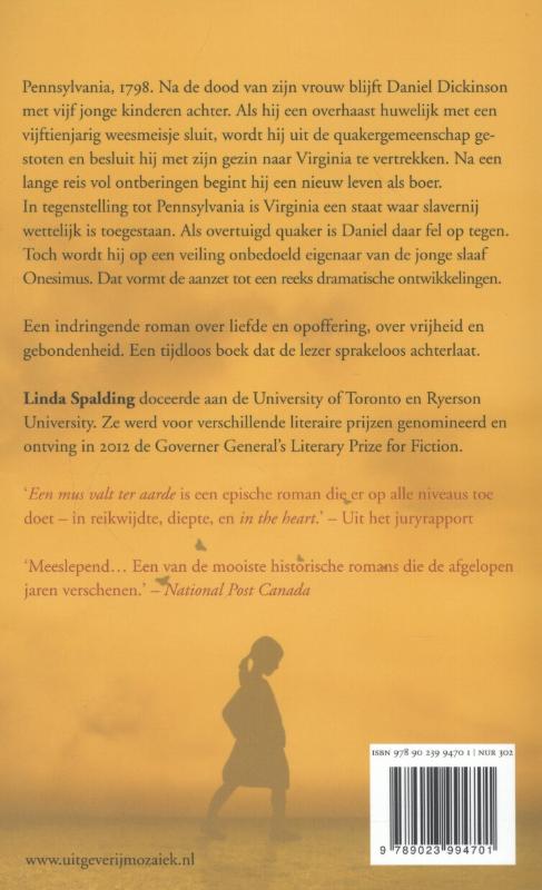 Achterkant van En mus valt ter aarde