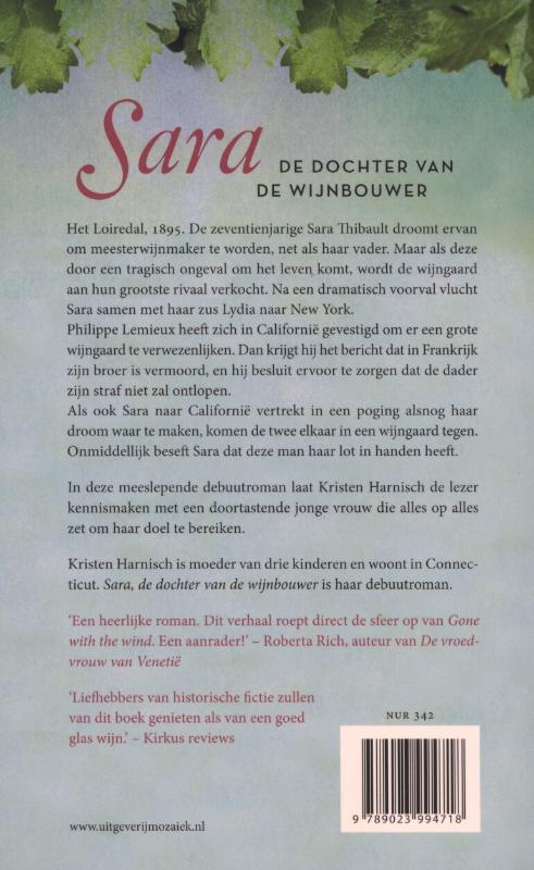 Achterkant van Sara