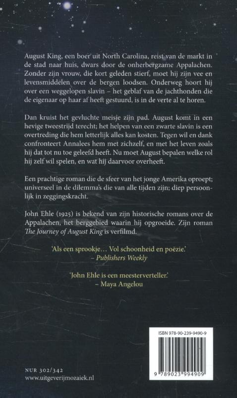 Achterkant van De onvergetelijke reis van August King