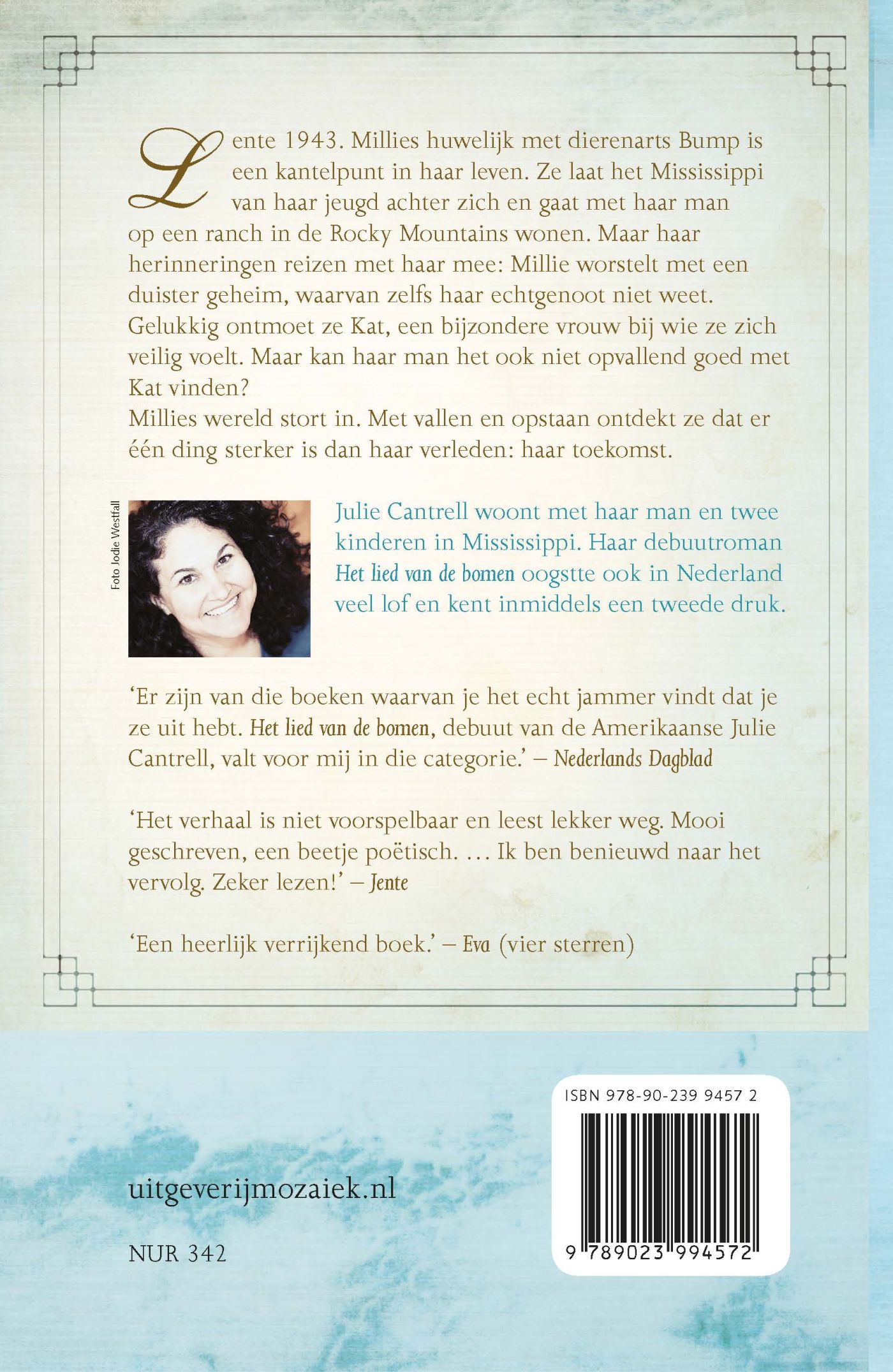 Achterkant van Dans van de bergen