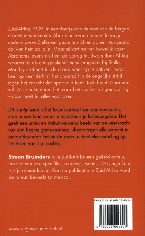 Achterkant van Dit is mijn land