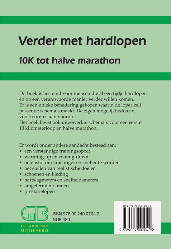 Achterkant van Verder met hardlopen