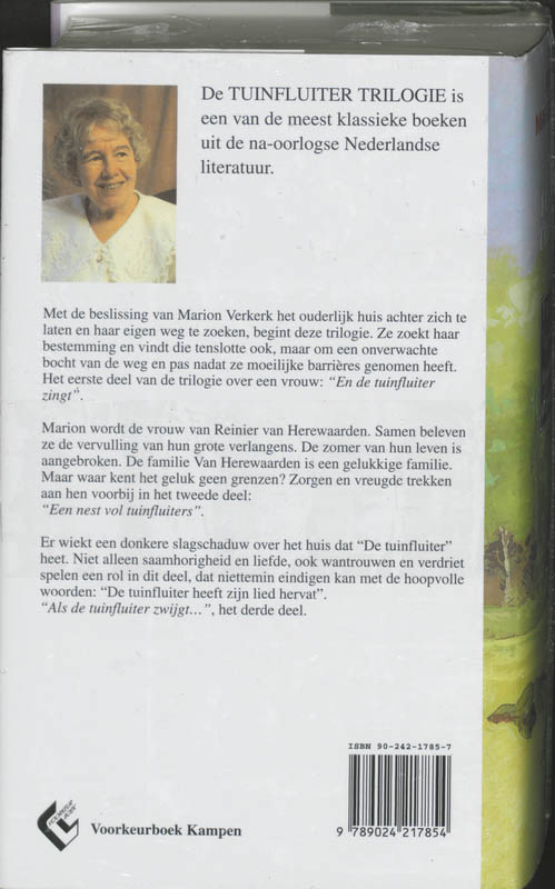 Achterkant van Tuinfluiter trilogie