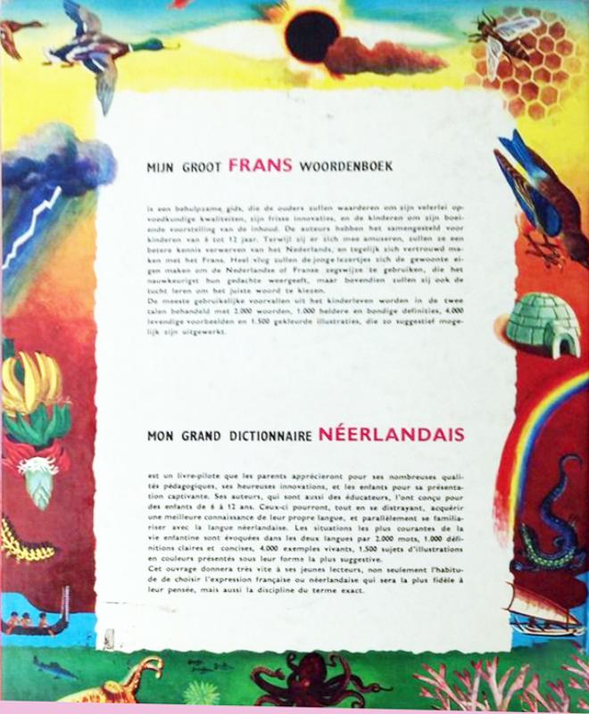 Achterkant van Mijn groot Frans woordenboek