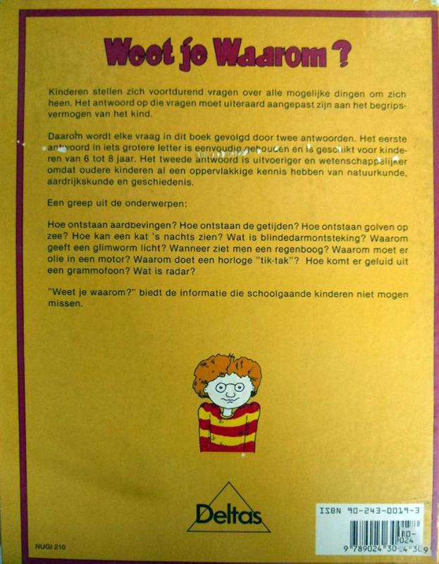 Achterkant van Weet je waarom ?