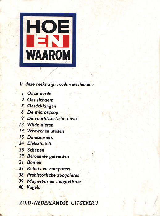 Achterkant van Hoe en waarom boek bomen