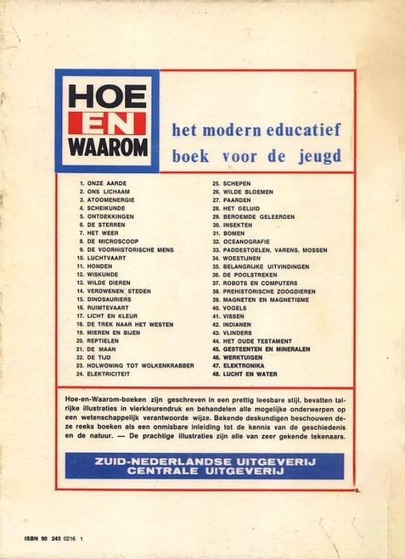 Achterkant van Hoe en waarom boek onze aarde