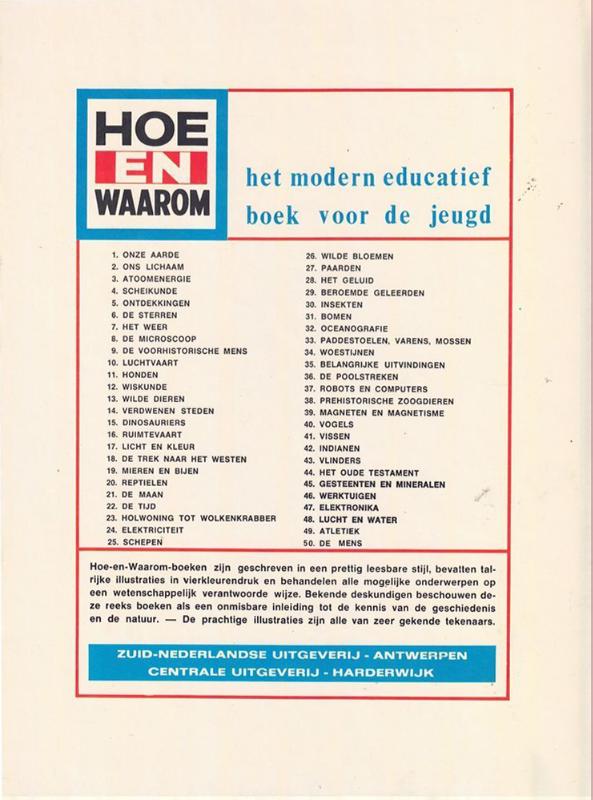 Achterkant van Hoe en waarom mens van cel tot lich.