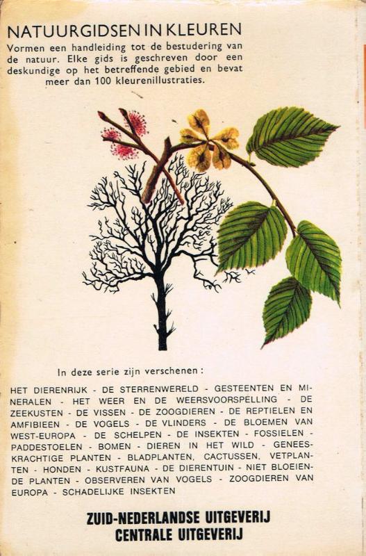 Achterkant van Natuurgids van de bomen