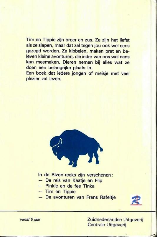 Achterkant van Tim en tippie