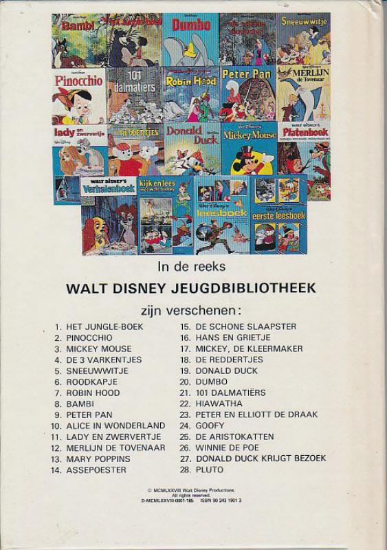 Achterkant van Winnie de poe w.d. jeugbibliotheek