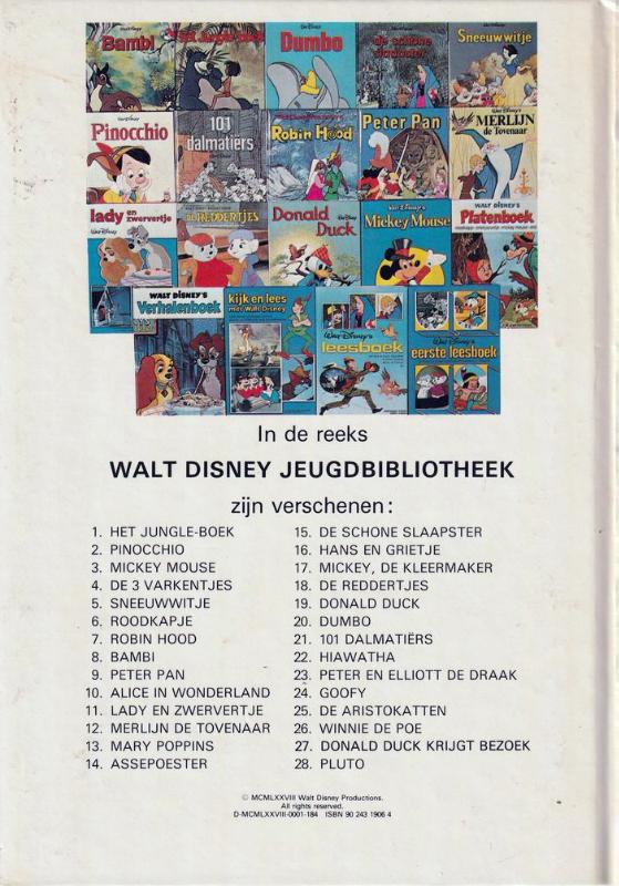 Achterkant van Aristokatten w.d. jeugdbibliotheek