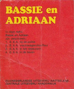 Achterkant van Bassie en andriaan vrachtwagenchauffeur