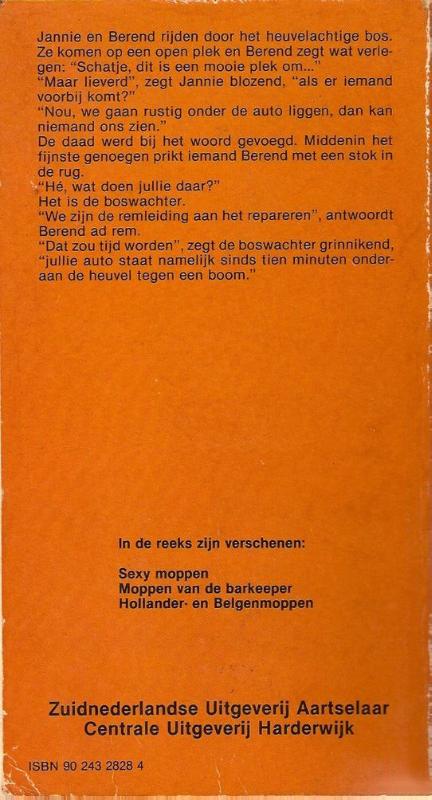 Achterkant van Moppen van de barkeeper