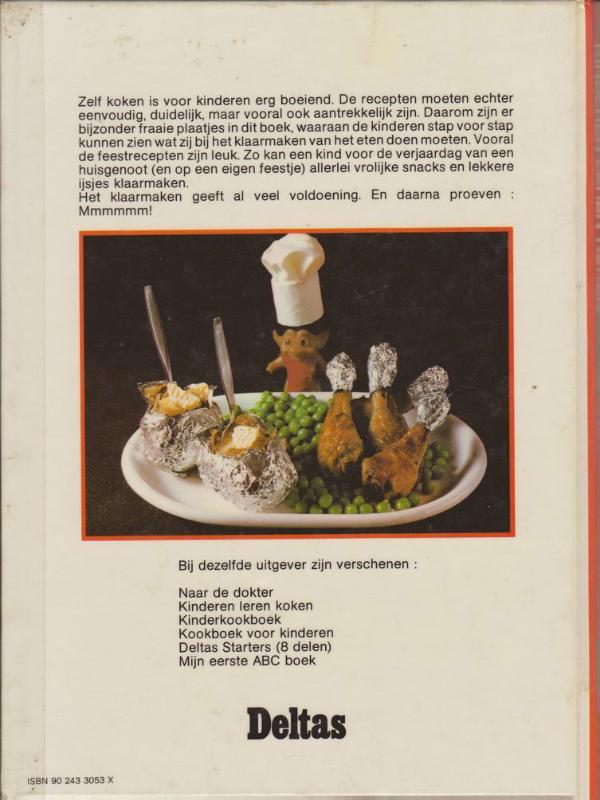 Achterkant van Kinderen leren koken