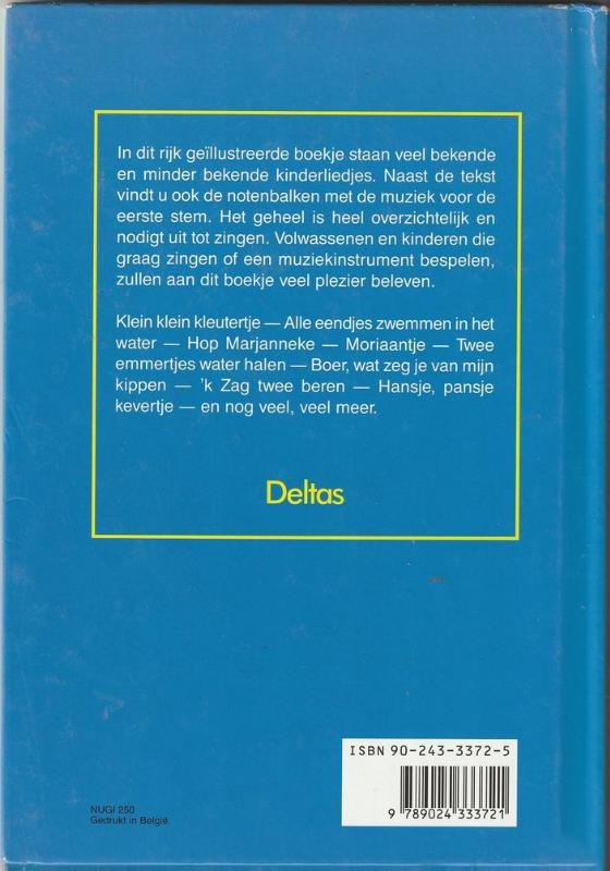 Achterkant van Kinderliedjes