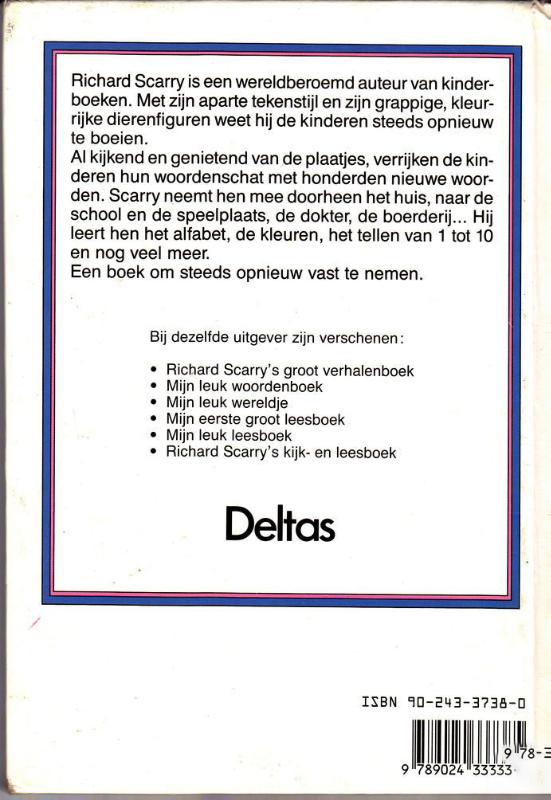Achterkant van Myn eerste woordjes