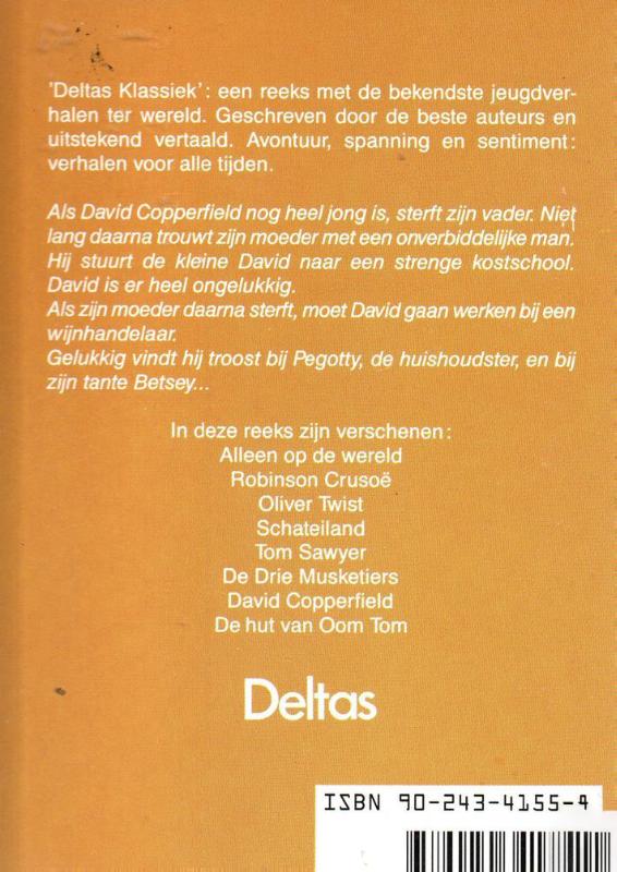 Achterkant van David copperfield