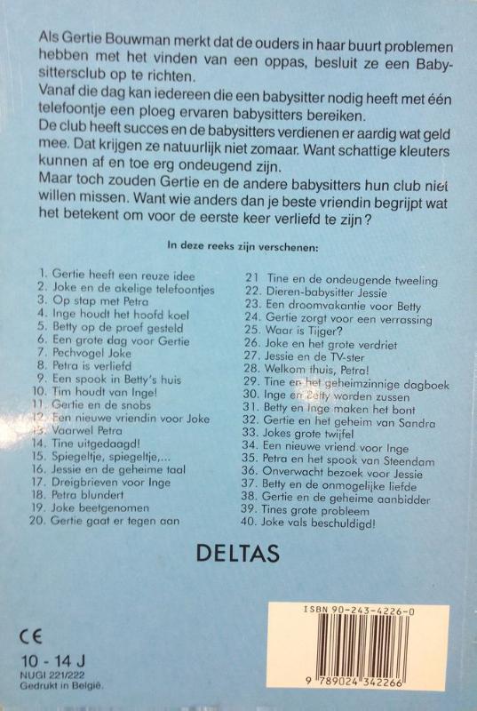 Achterkant van Tine uitgedaagd