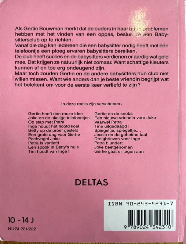 Achterkant van Joke beetgenomen