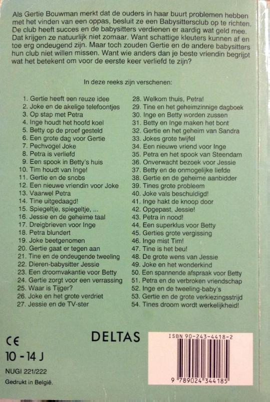 Achterkant van Een droomvakantie voor Betty