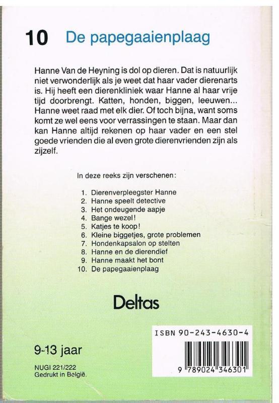 Achterkant van 10 de papegaaienplaag
