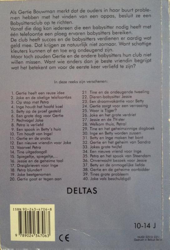 Achterkant van Onverwacht bezoek voor Jessie
