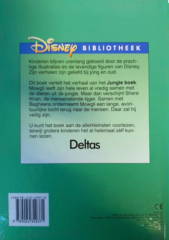 Achterkant van Jungle boek