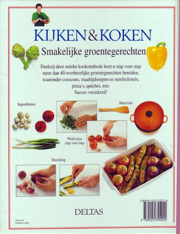 Achterkant van Smakelijke groentegerechten