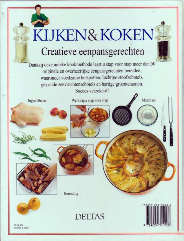 Achterkant van Creatieve eenpansgerechten