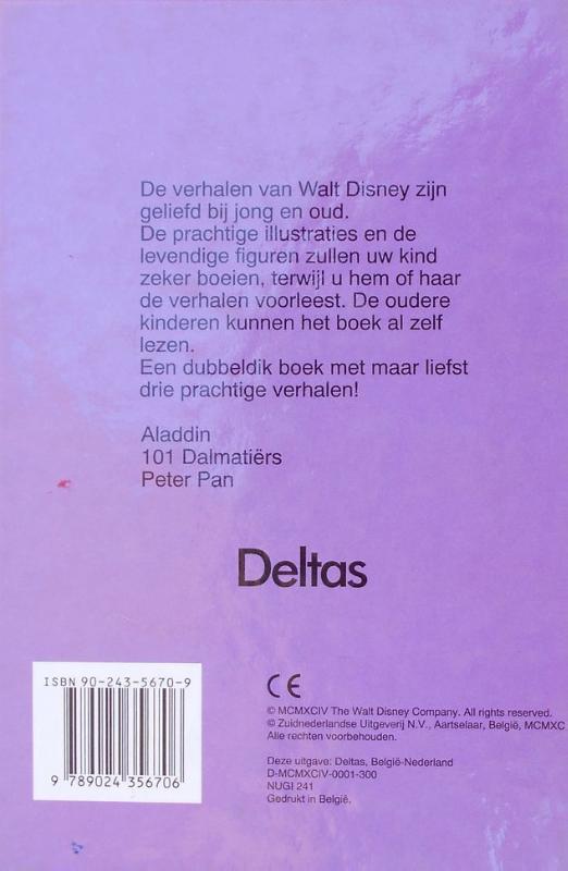 Achterkant van Disney's onsterfelijke sprookjes