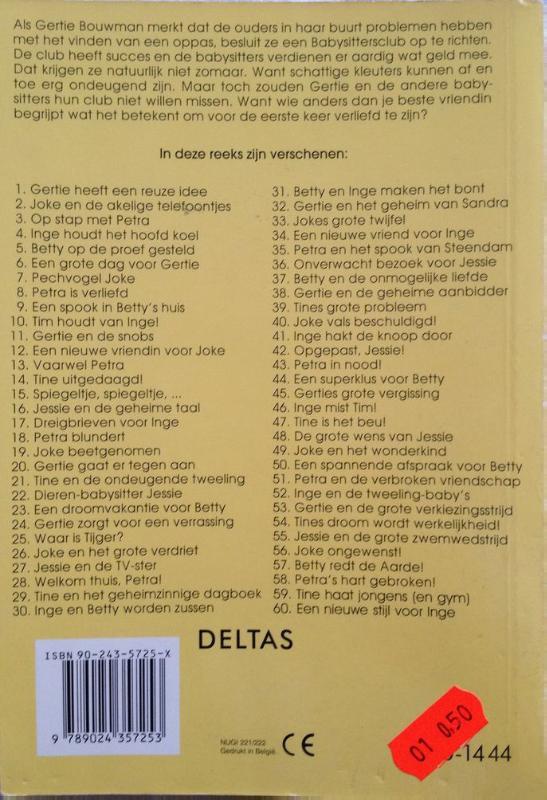 Achterkant van Jessie en de grote zwemwedstrijd