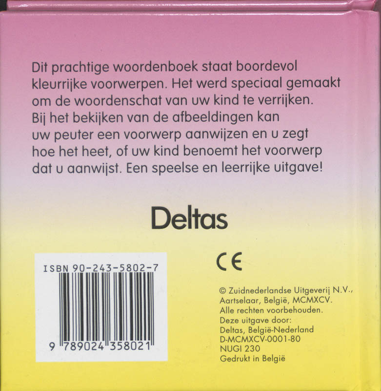 Achterkant van Baby's liefste kijkwoordenboek