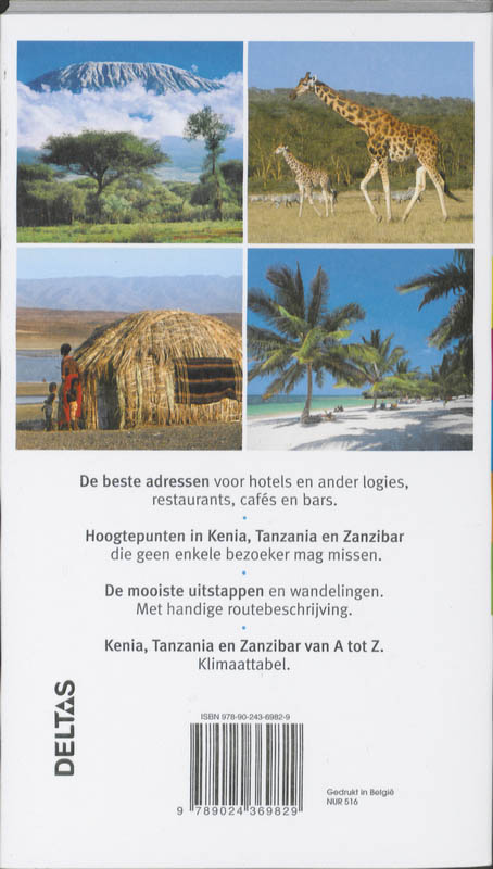 Achterkant van Kenia Tanzania en Zanzibar