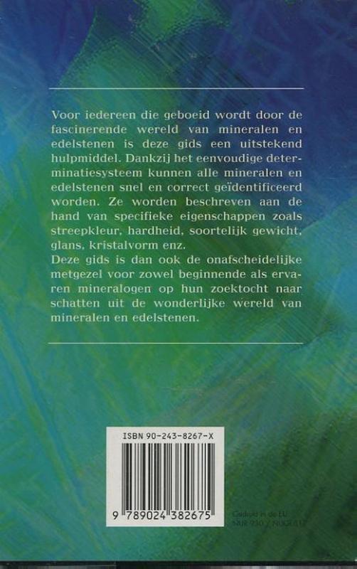 Achterkant van Deltas gids voor mineralen en edelstenen