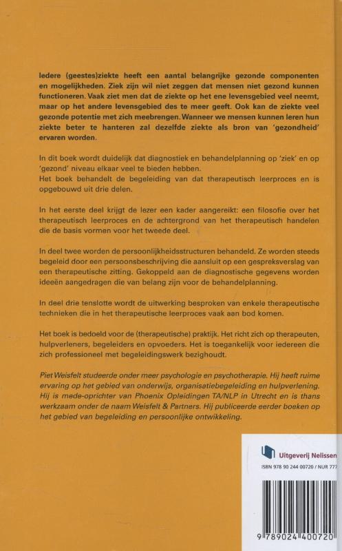 Achterkant van Op weg naar gezondheid