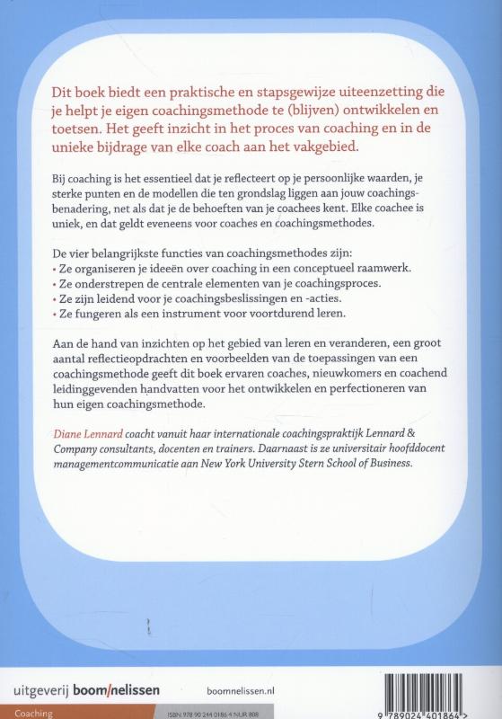 Achterkant van Gids voor de ontwikkeling van je eigen coachingsmethode