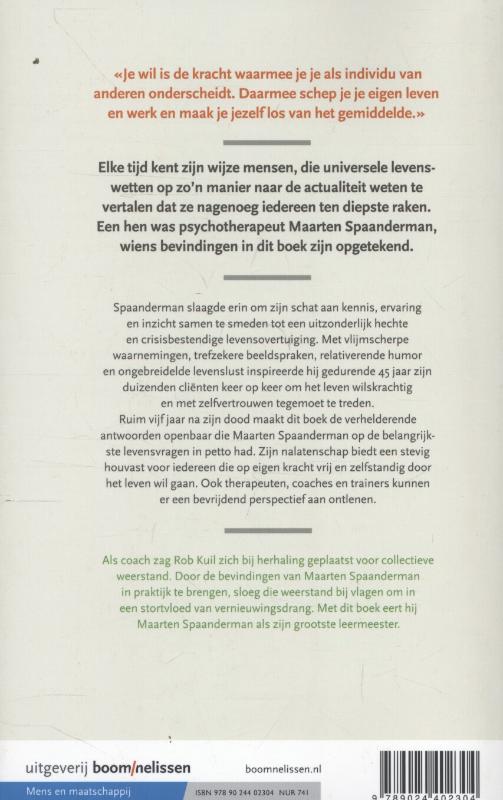 Achterkant van De wachtkamer van het onbewuste