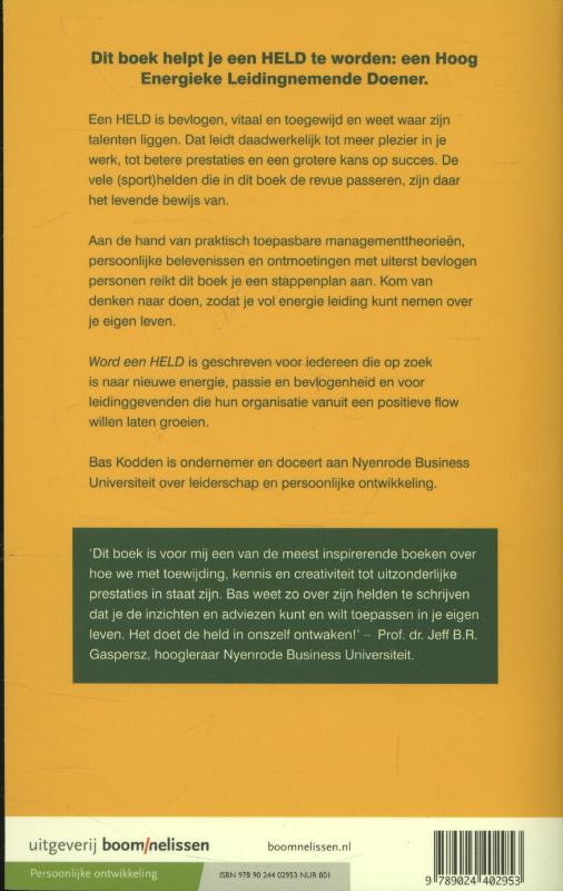 Achterkant van Word een held