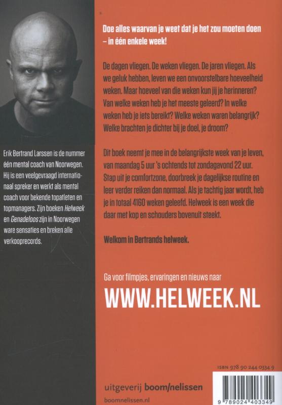 Achterkant van Helweek