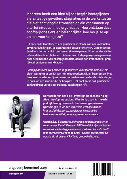 Achterkant van Hoofdpijndossiers, weg ermee