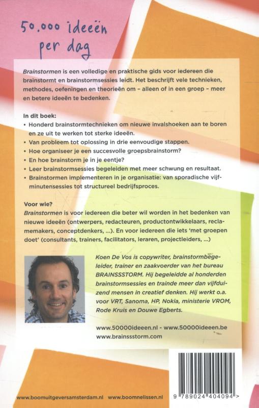 Achterkant van Brainstormen