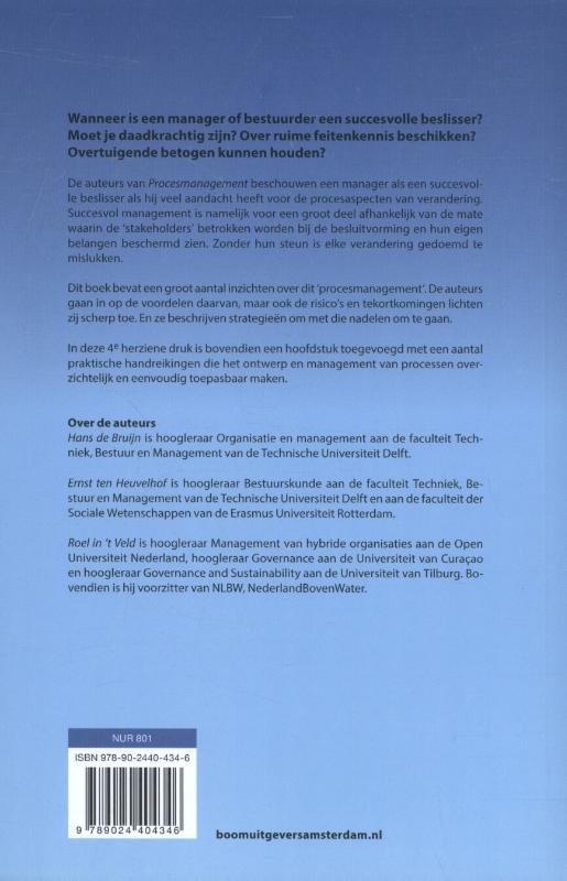 Achterkant van Procesmanagement
