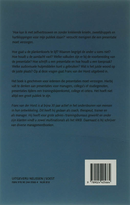 Achterkant van Effectief presenteren